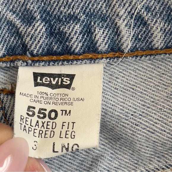 VINTAGE Levi's 550 Jeans Women’s 24 x 32 Long High Rise Y2K Tapered Mom Jean 90s - Picture 7 of 15